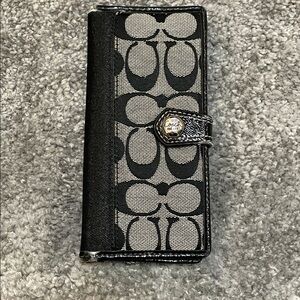 GC Coach Signature Black / Grey Wallet